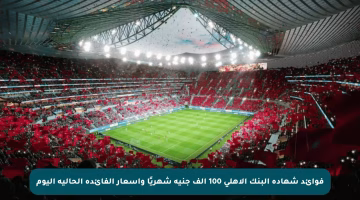 فوائد شهادة البنك الأهلي 100 ألف جنيه شهريًا وأسعار الفائدة الحالية اليوم